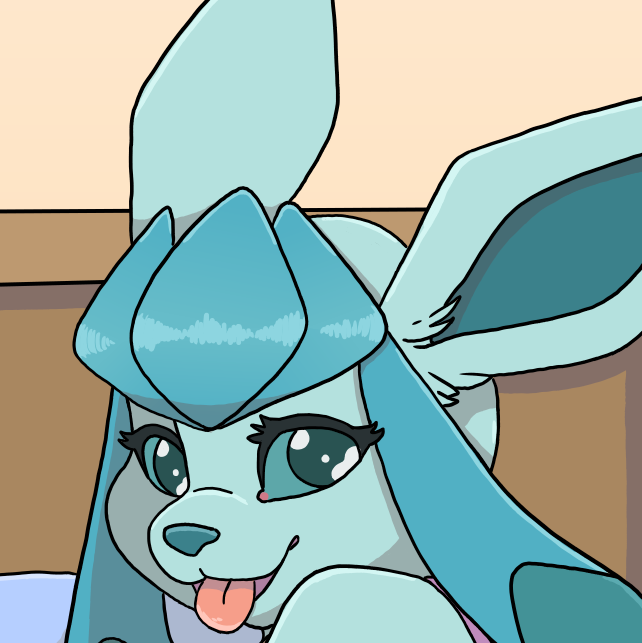Glaceon is a cutey, dry.