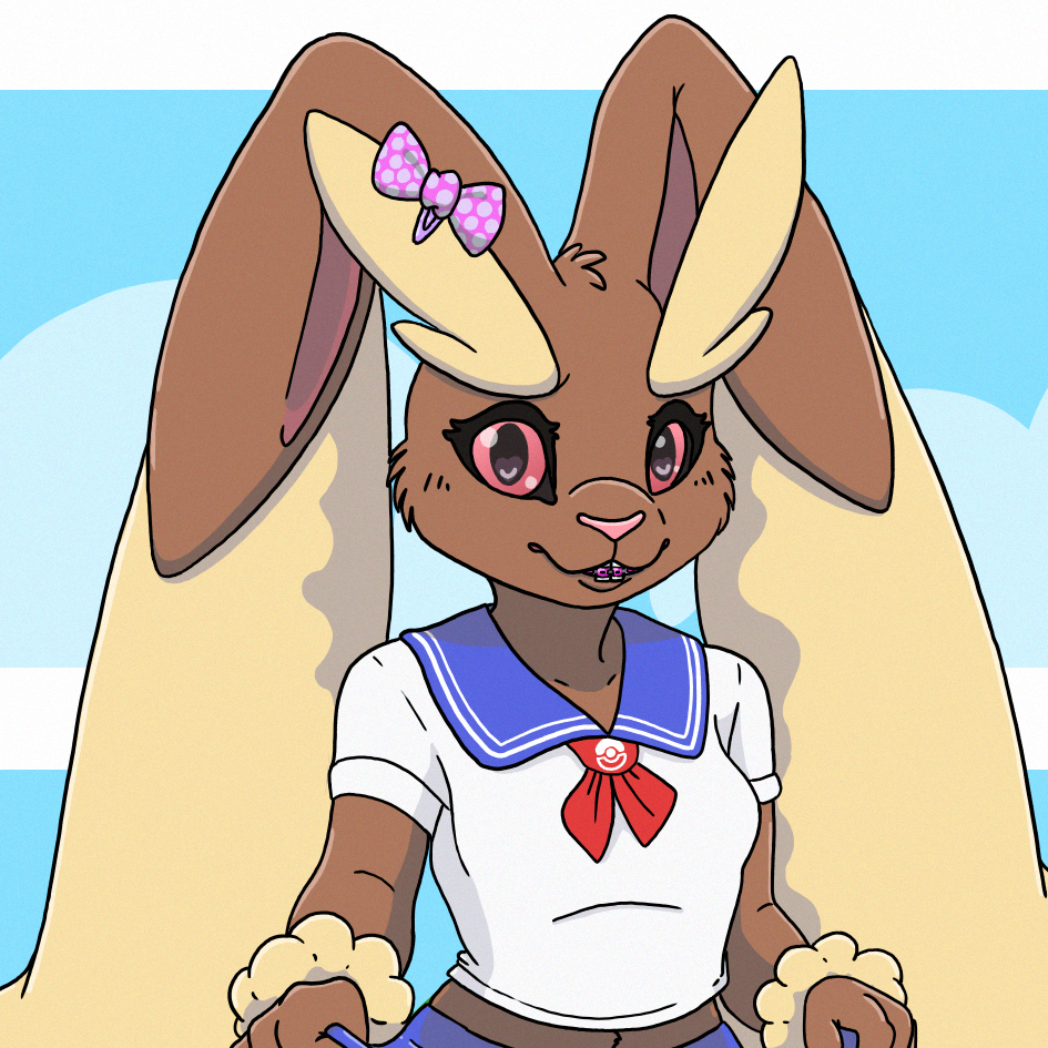 Lopunny in a diaper.