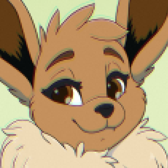 Eevee proud of their potty training.